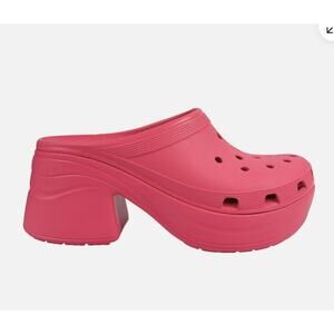 Crocs Siren Clogs Men's 9 Women's 11 Pink High Heel Platform Clog Shoes Slip-on